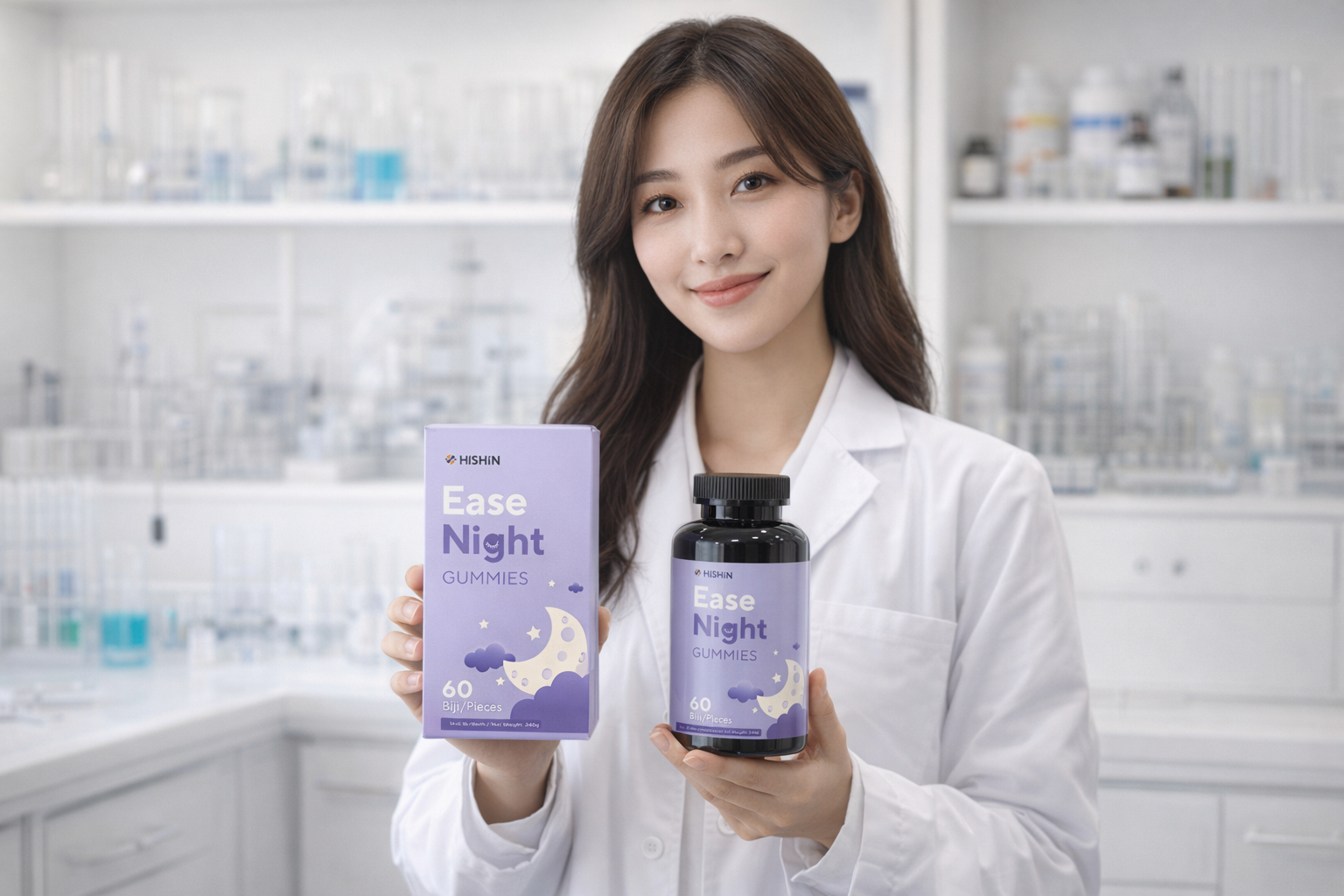 Customer reviewing the EaseNight formula