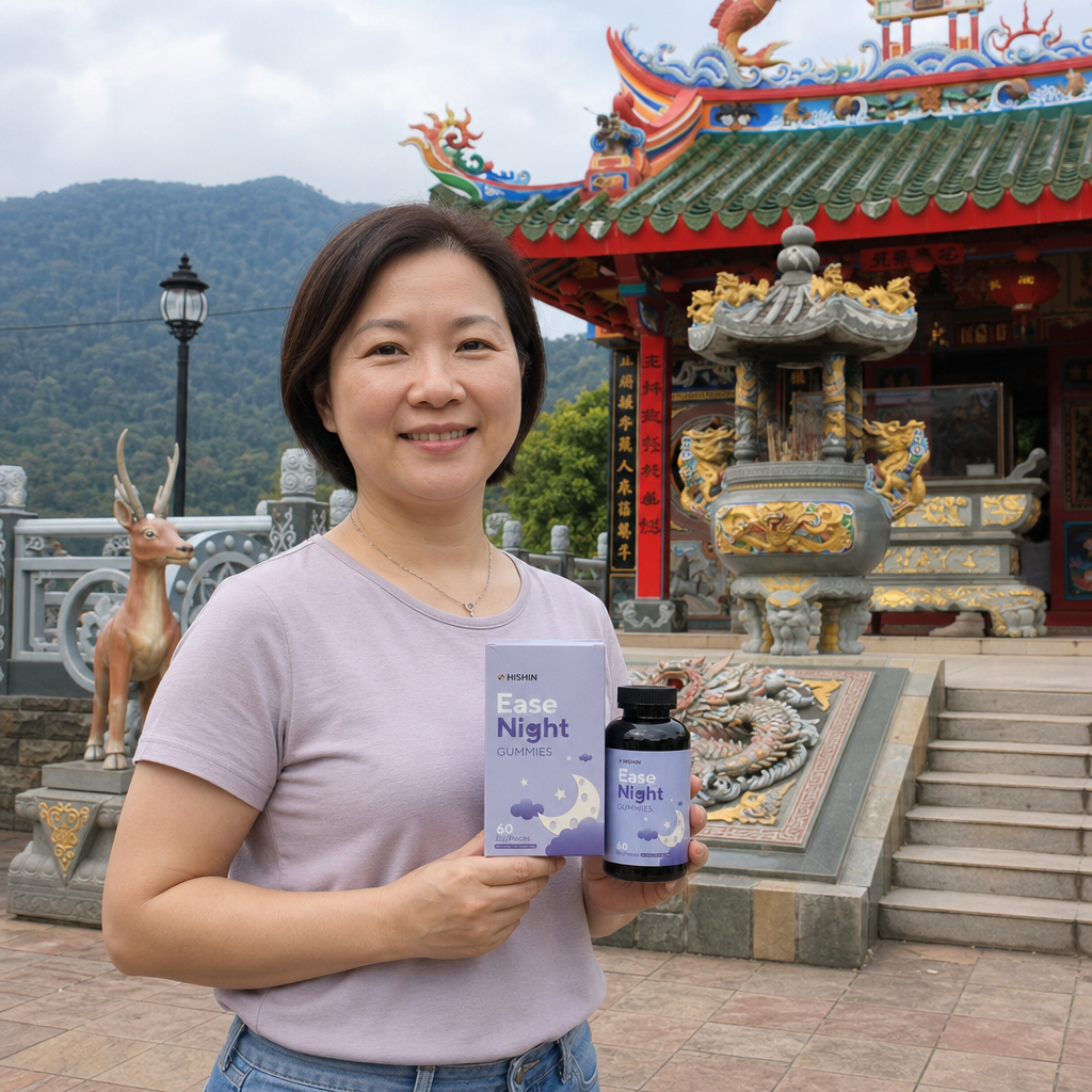 Wong Sze Wei with EaseNight Gummies