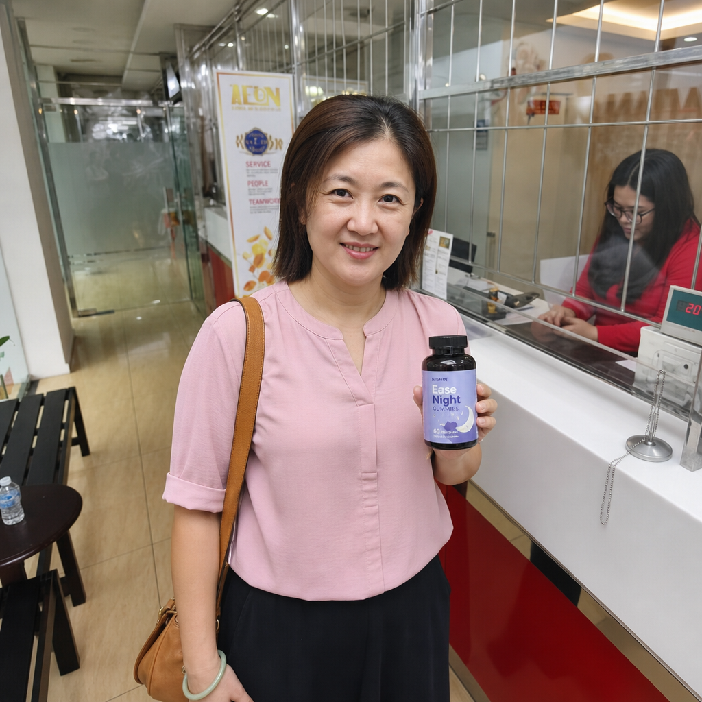 Lee Wan Ting with EaseNight Gummies